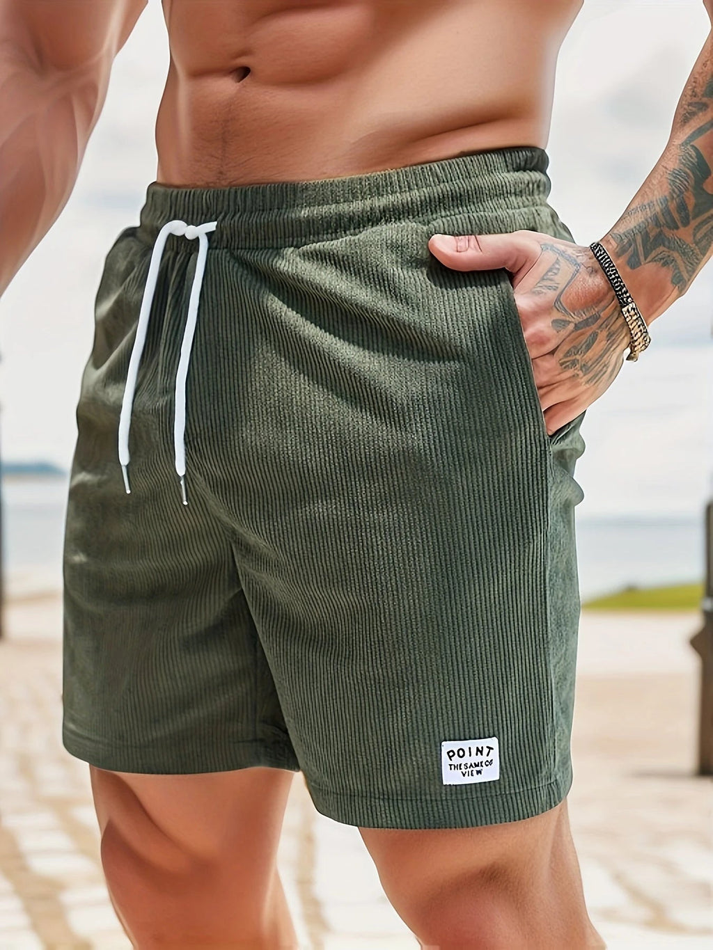 Active Wear | Men's Gym Shorts with Adjustable Drawstring | Comfortable Fit for Casual and Athletic Activities