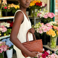 Anais Handwoven Leather Tote Bag