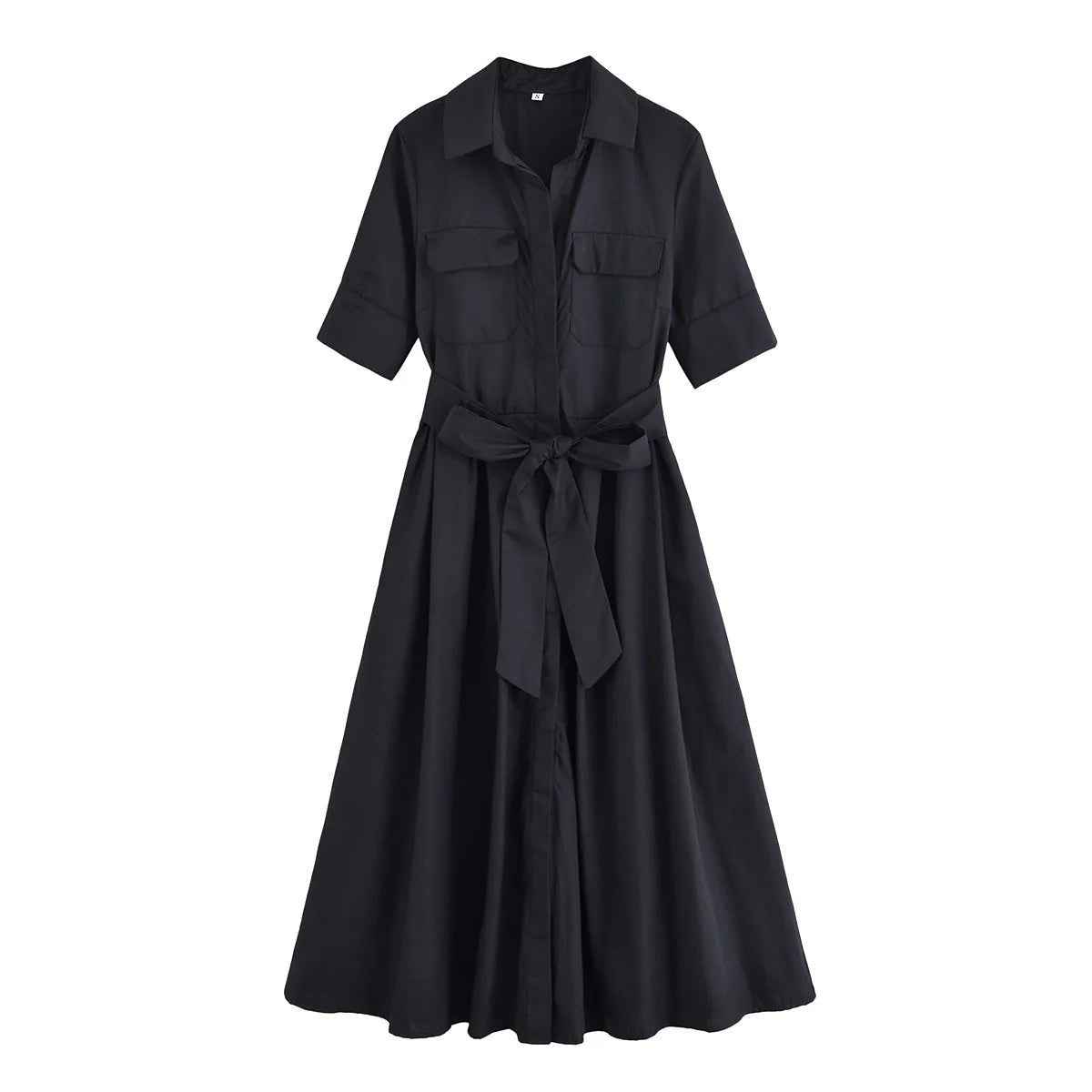 Ariane Belted Shirt Midi Dress