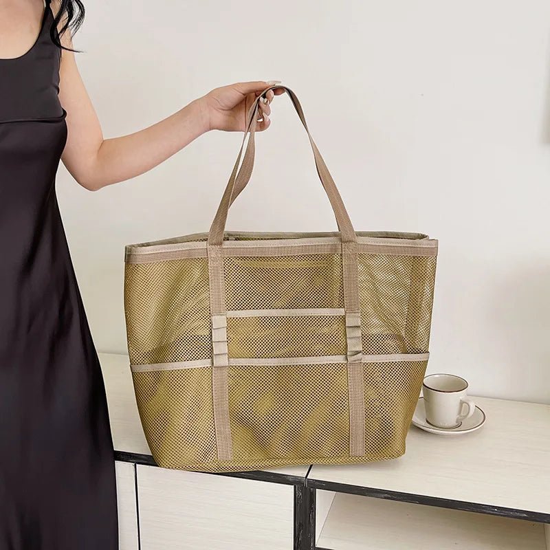 Beatrice Large Capacity Canvas Beach Tote