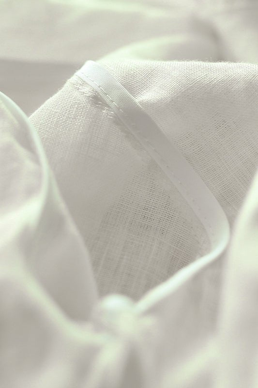 Beatrice Linen Loose Fit Long Sleeve Blouse