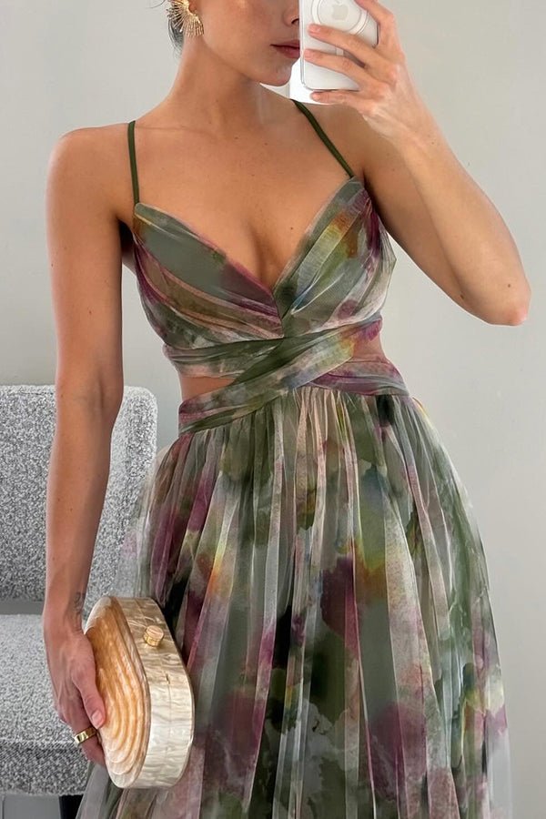 Bianca Floral V-Neck Maxi Dress