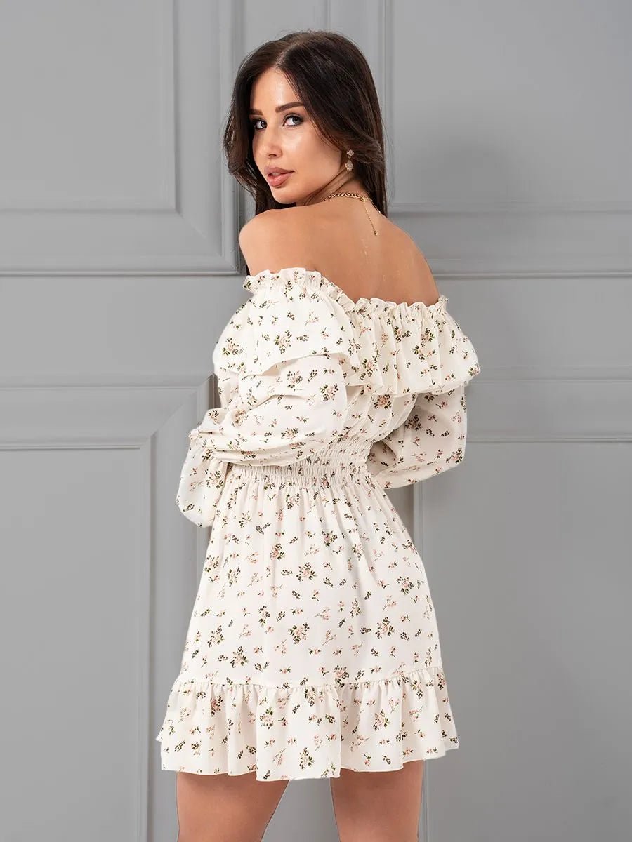 Bianca Off-Shoulder Ruffled Mini Dress