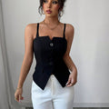 Bridget Tailored Sleeveless Blouse Top