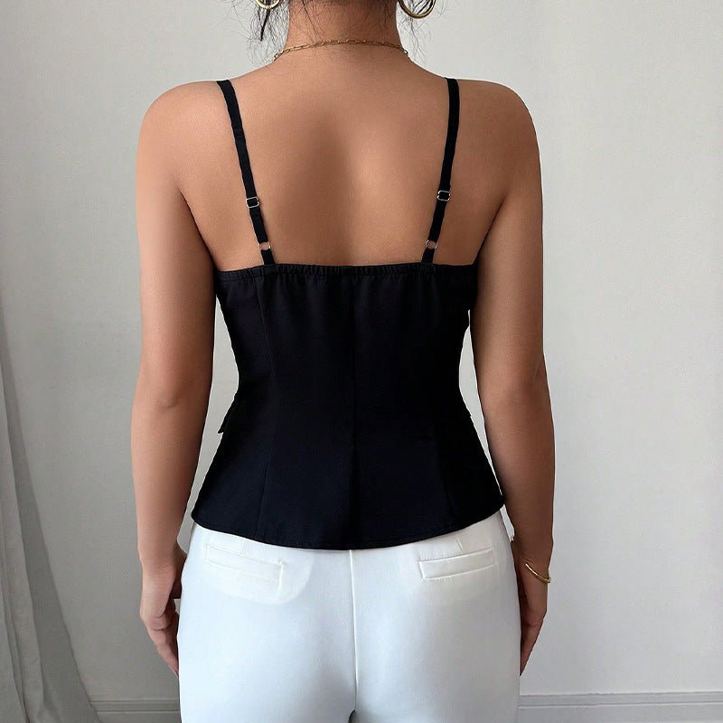 Bridget Tailored Sleeveless Blouse Top