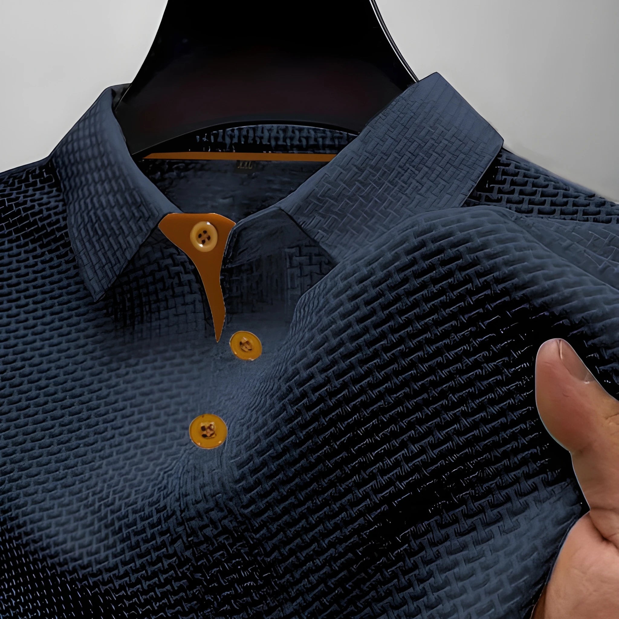 Casual Collection | Men's Polo Shirt with Distinctive Waffle Pattern | Stylish Comfort for Everyday Wear