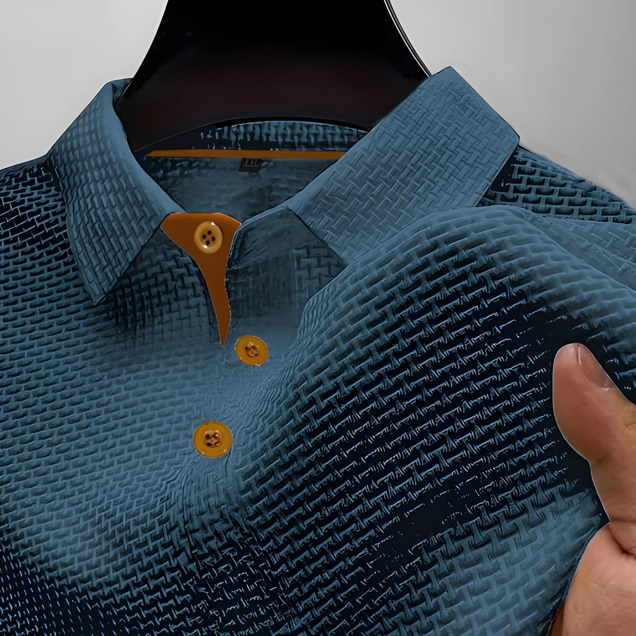 Casual Collection | Men's Polo Shirt with Distinctive Waffle Pattern | Stylish Comfort for Everyday Wear