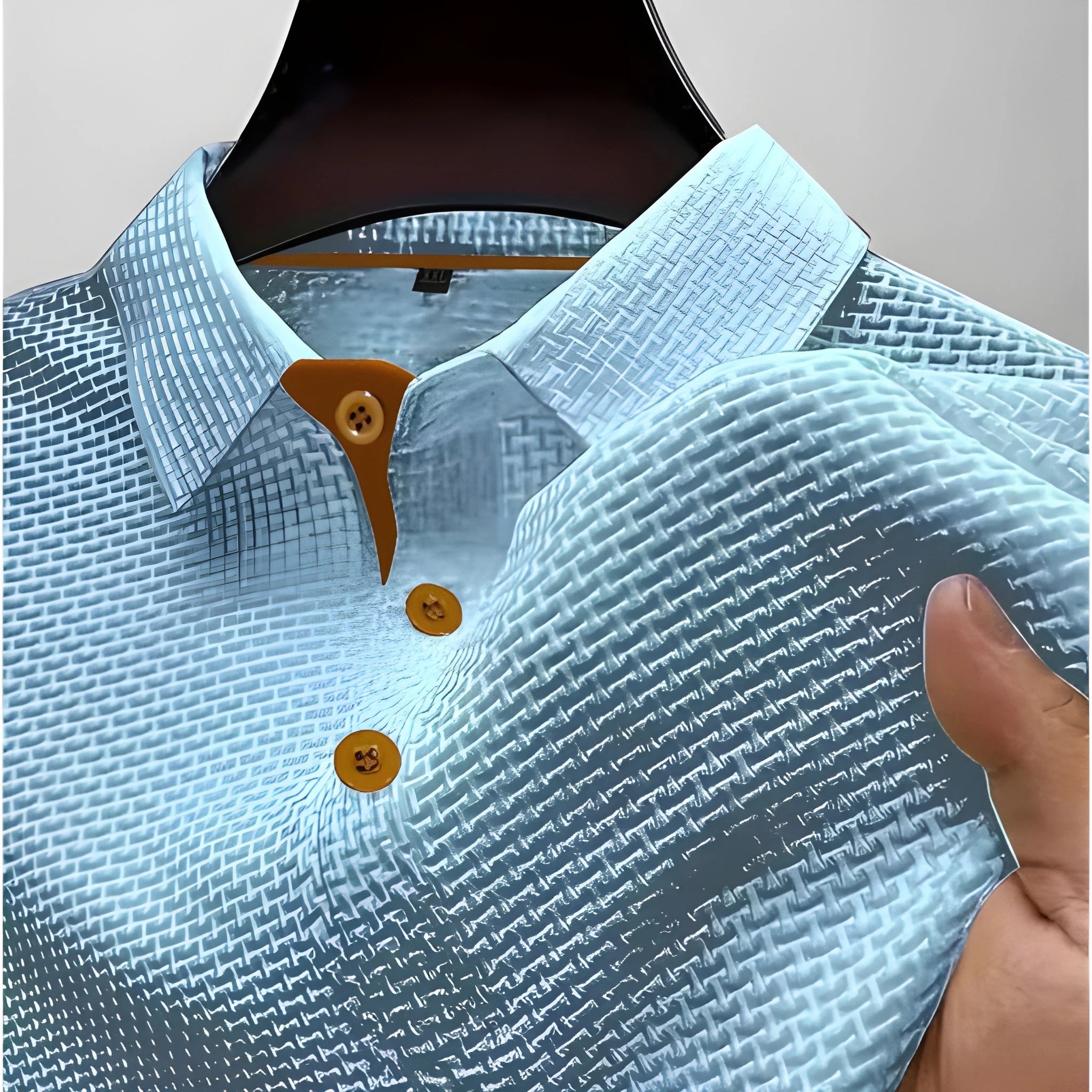 Casual Collection | Men's Polo Shirt with Distinctive Waffle Pattern | Stylish Comfort for Everyday Wear