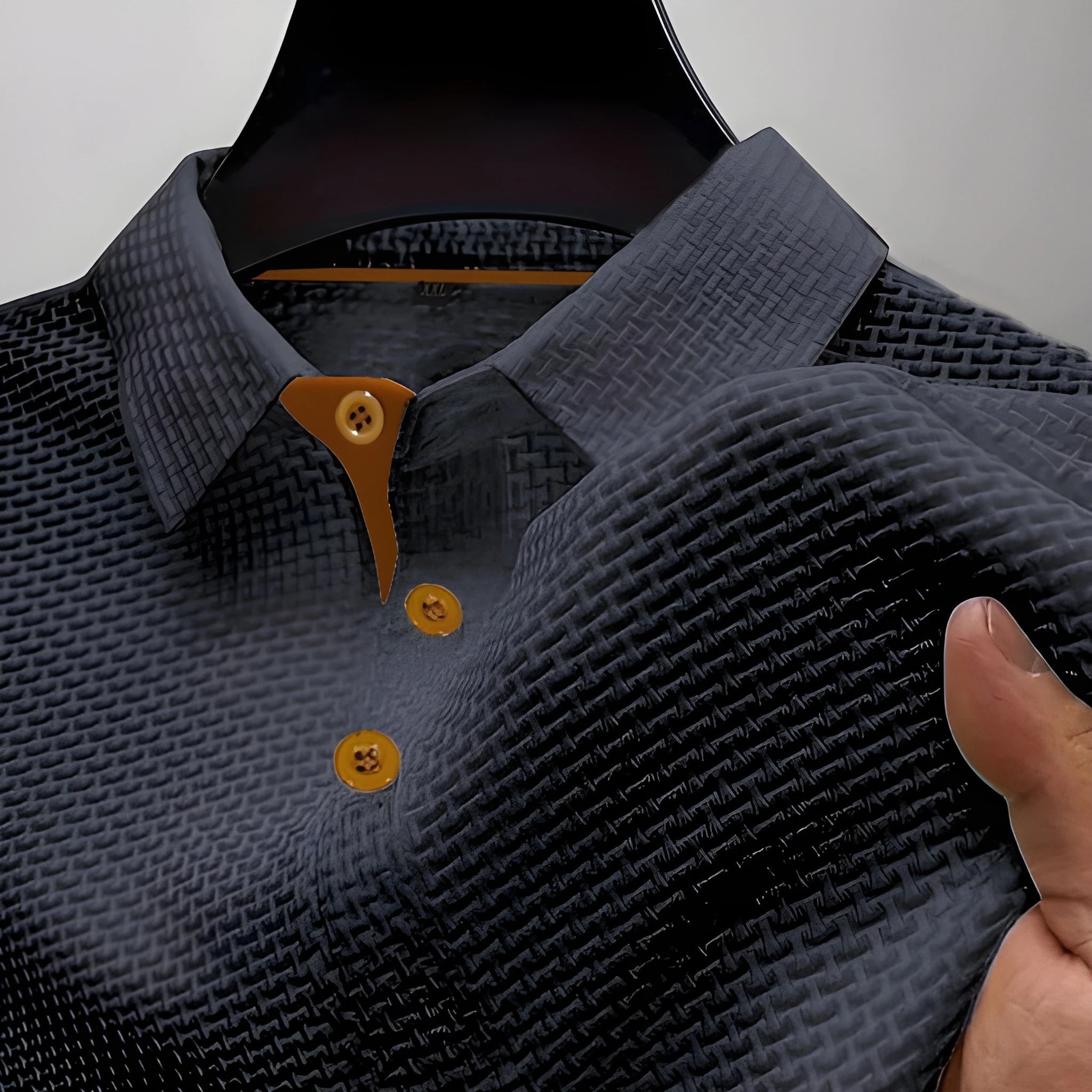 Casual Collection | Men's Polo Shirt with Distinctive Waffle Pattern | Stylish Comfort for Everyday Wear