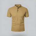 Casual Collection | Men's Polo Shirt with Grandad Collar & Tailored Fit | Stylish Comfort for Everyday Wear
