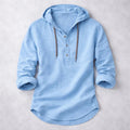 Casual Vintage | Men's Shirt with Adjustable Hood - Lightweight Comfort for All-Day Wear