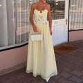Celeste Lace Mesh Halter Evening Dress