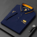 Classic Casual | Men's Polo Shirt with Embroidered Logo | Relaxed Fit for Effortless Style