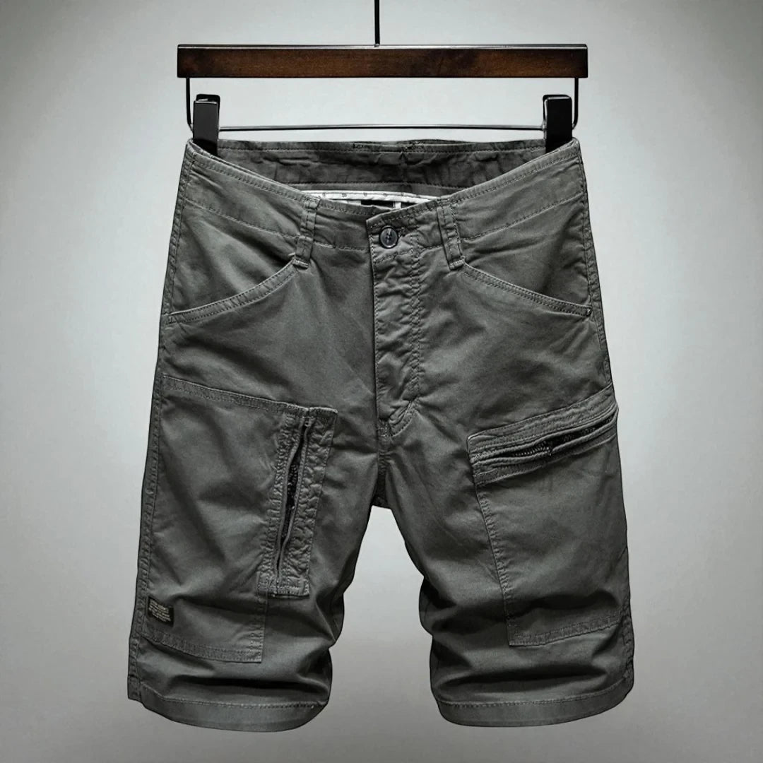 Everyday Essentials | Men's Cargo Shorts with Zippered Pockets | Durable Design for Outdoor Comfort