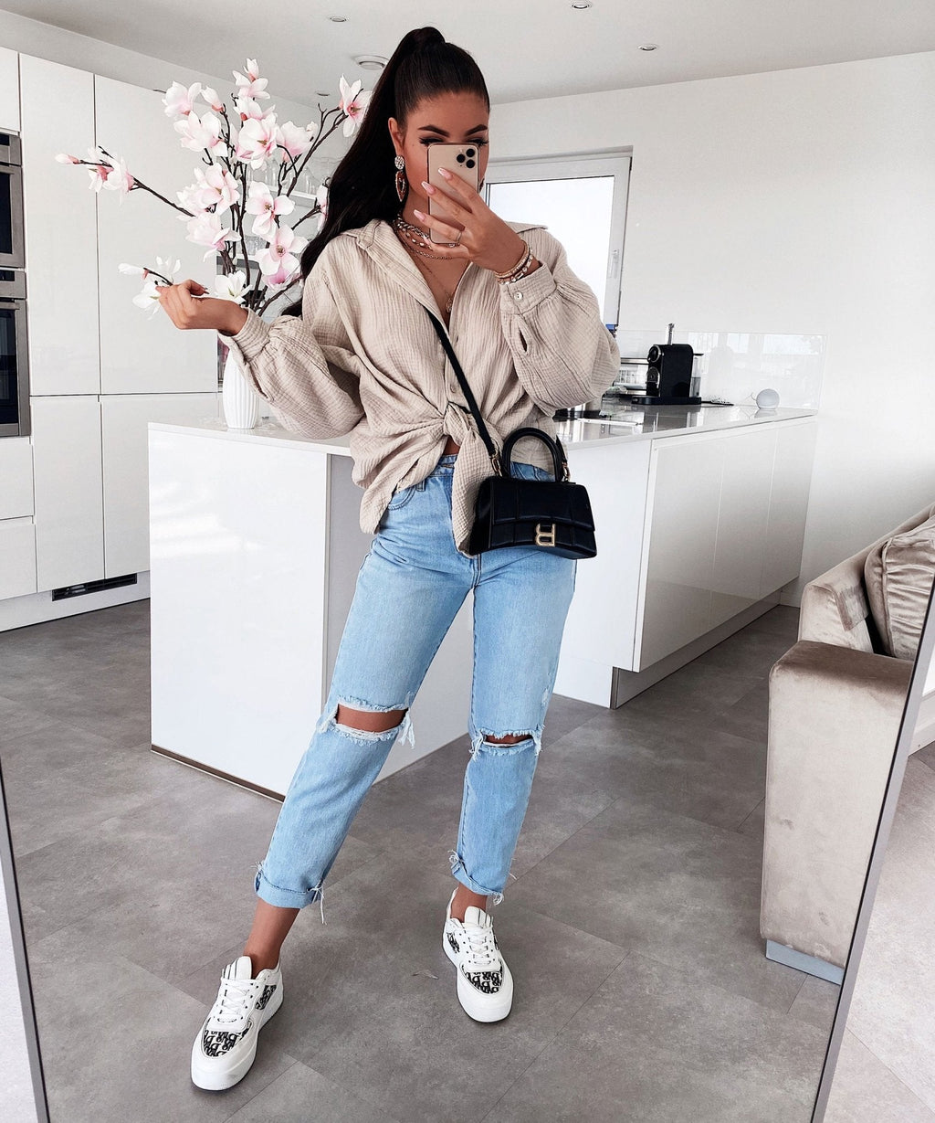 Freya Oversized Muslin Blouse