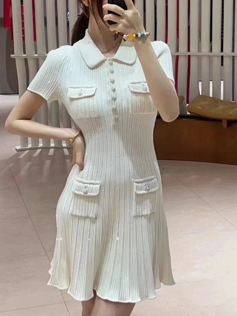 Katya Sequin Knit Mini Dress
