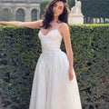 Luciana Bodice Spaghetti Strap Midi Dress