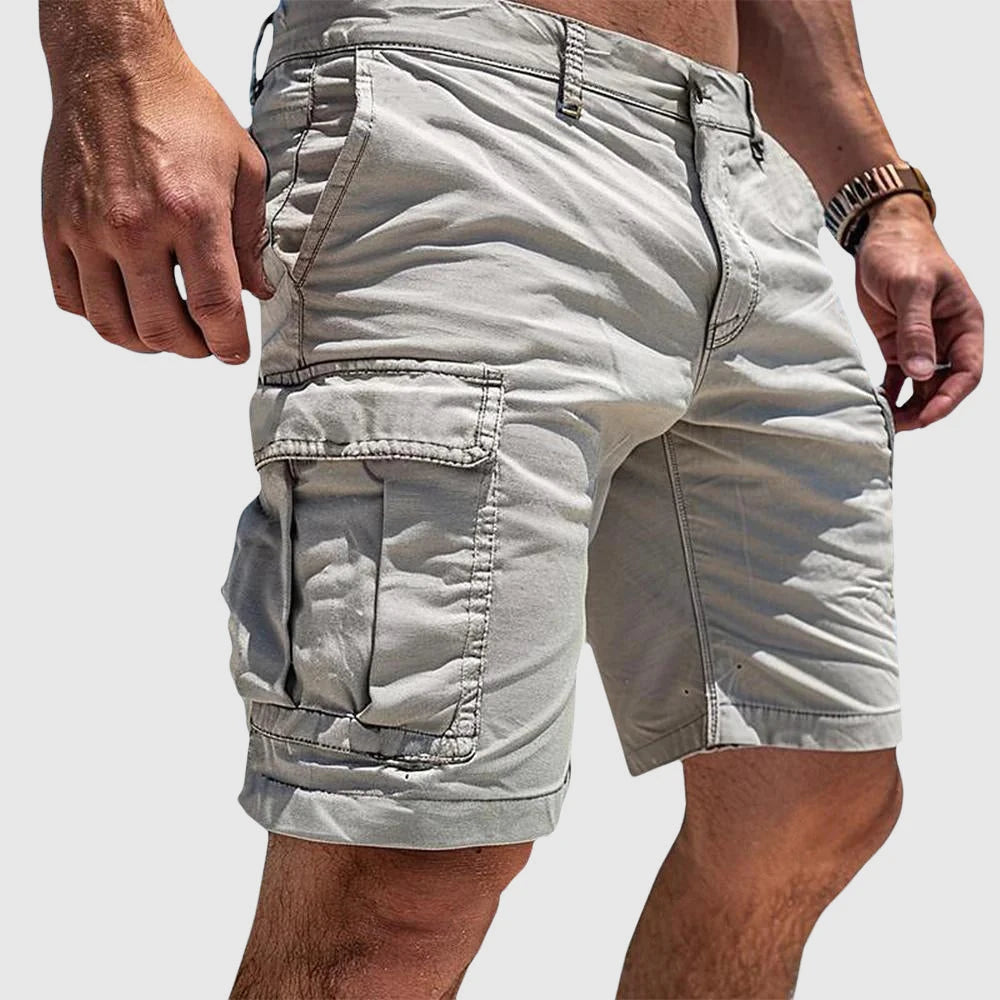 Men's Cargo Shorts with Spacious Pockets | Durable Heavy-Duty Fabric for Outdoor Comfort