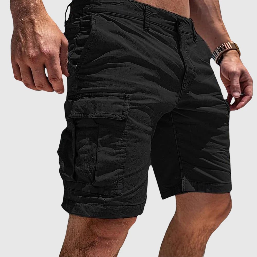 Men's Cargo Shorts with Spacious Pockets | Durable Heavy-Duty Fabric for Outdoor Comfort