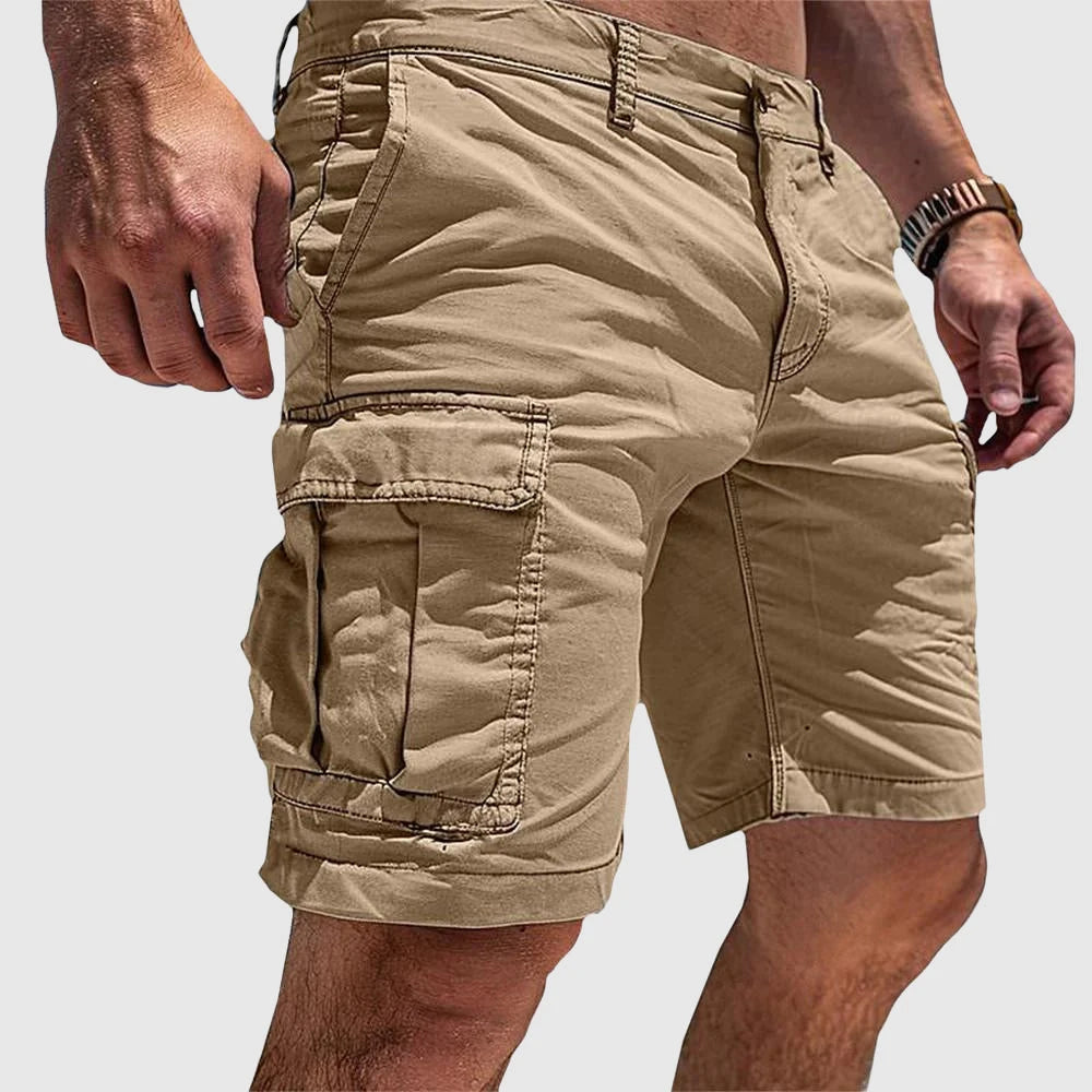 Men's Cargo Shorts with Spacious Pockets | Durable Heavy-Duty Fabric for Outdoor Comfort