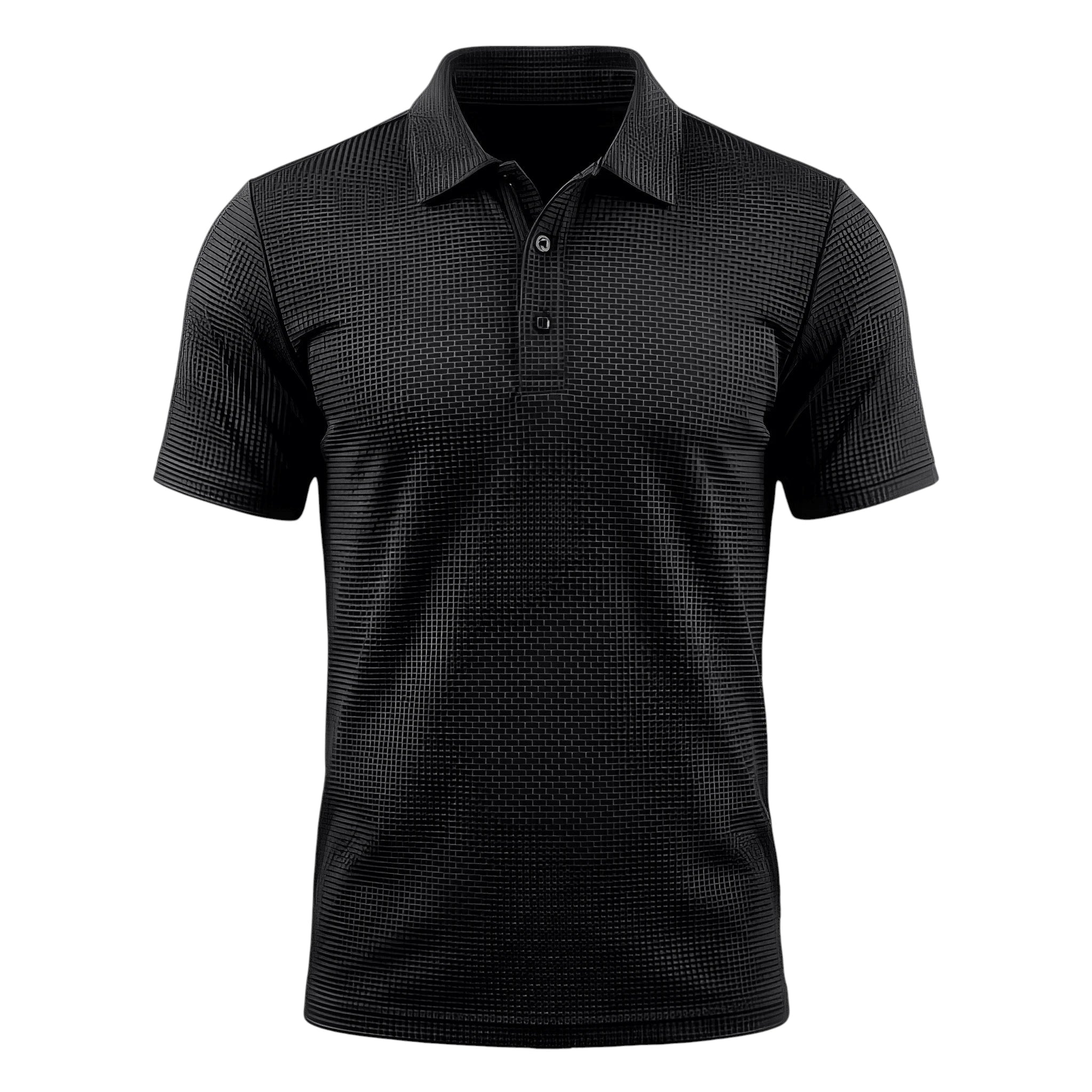 Men's Polo Shirt | Waffle Pattern Design with Breathable Fabric | Comfortable Fit for Active Lifestyle