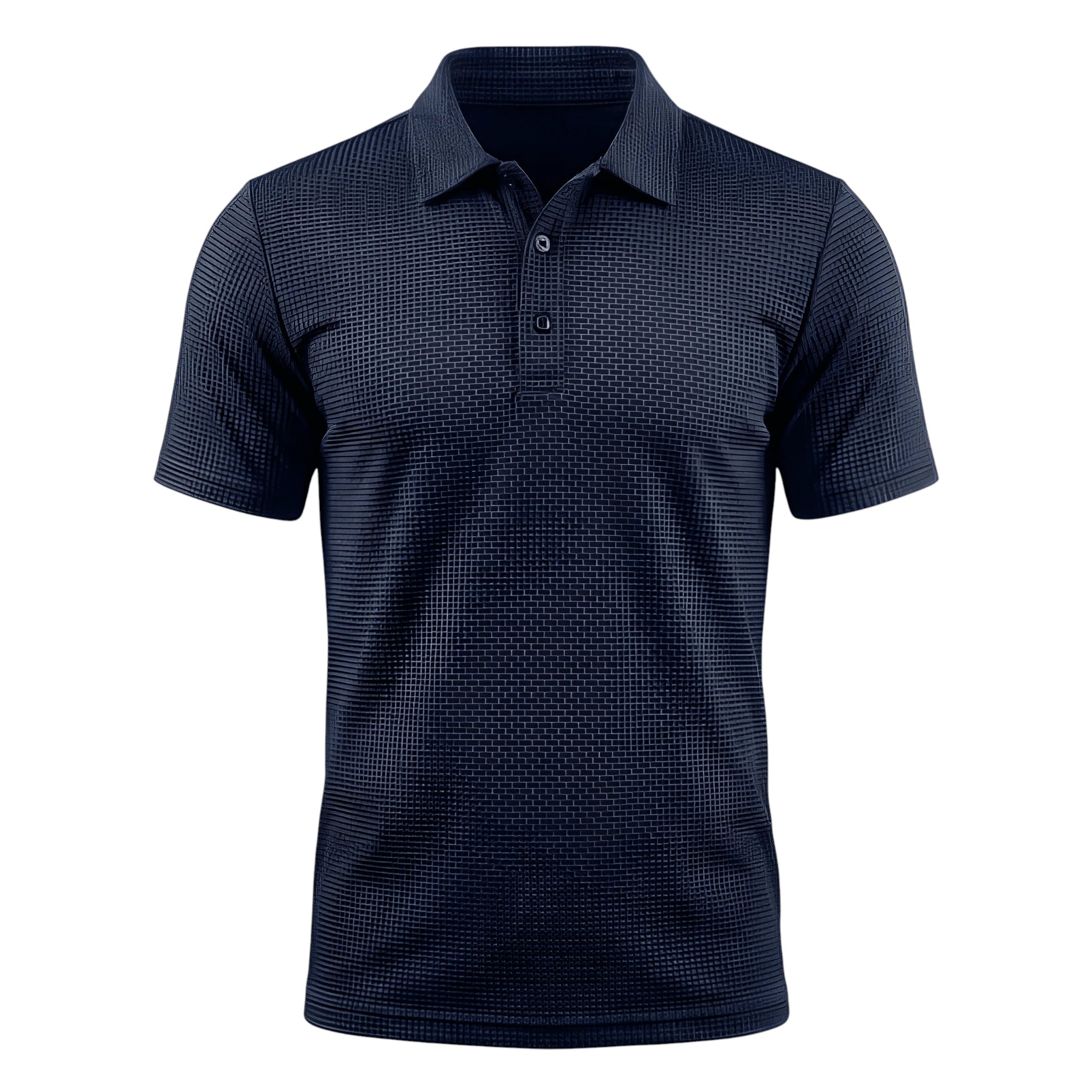 Men's Polo Shirt | Waffle Pattern Design with Breathable Fabric | Comfortable Fit for Active Lifestyle