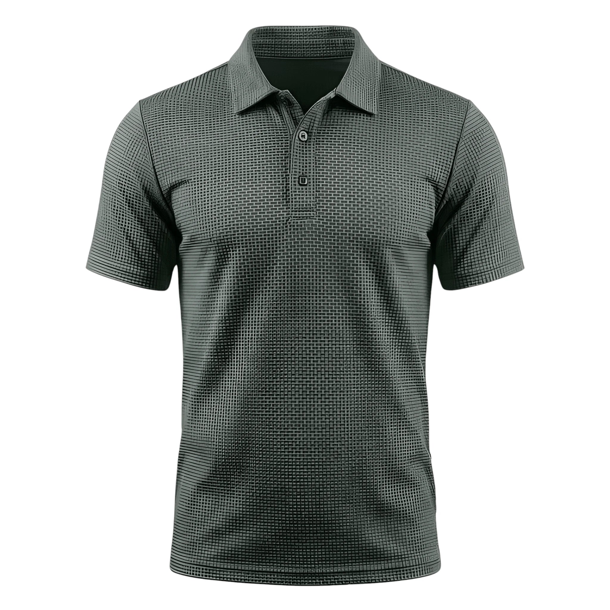 Men's Polo Shirt | Waffle Pattern Design with Breathable Fabric | Comfortable Fit for Active Lifestyle