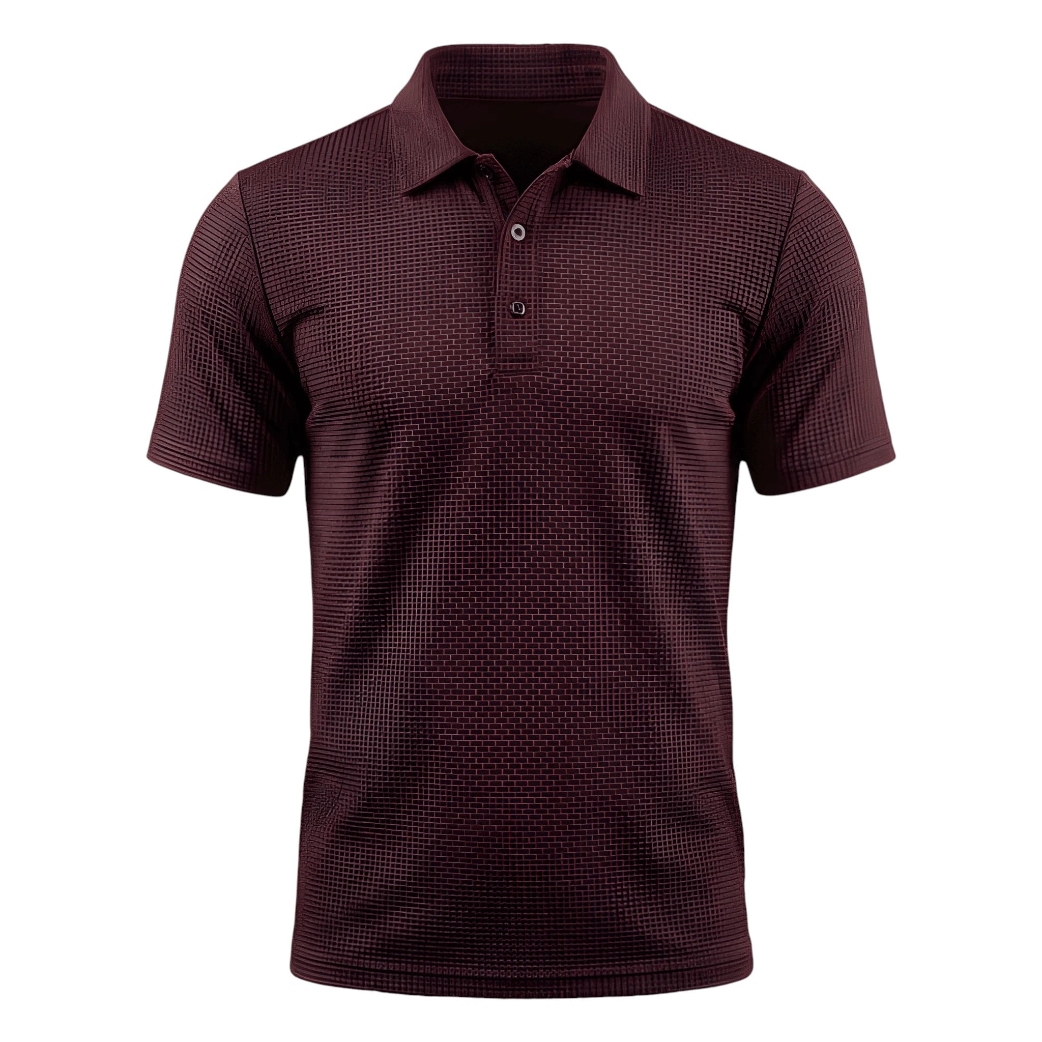 Men's Polo Shirt | Waffle Pattern Design with Breathable Fabric | Comfortable Fit for Active Lifestyle
