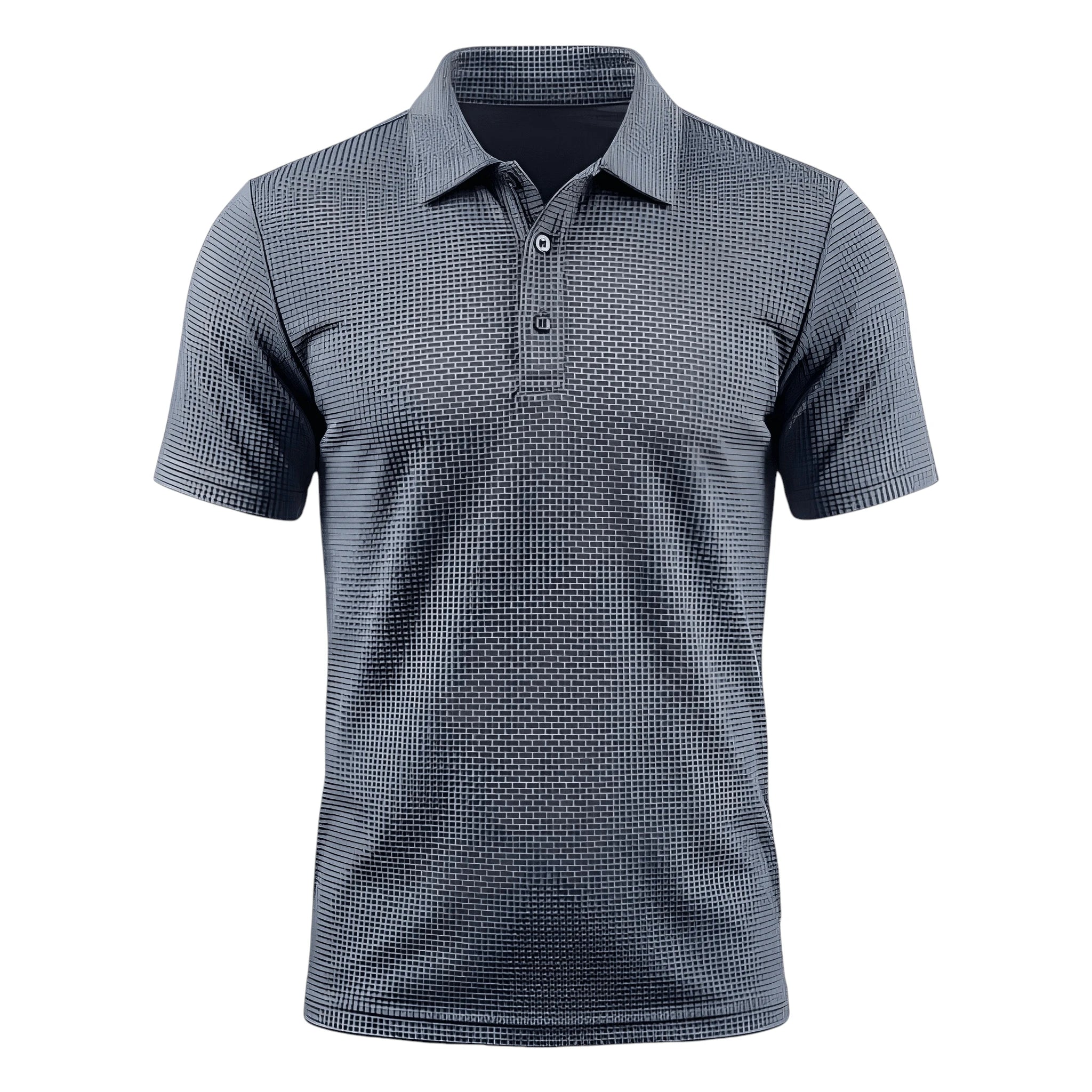 Men's Polo Shirt | Waffle Pattern Design with Breathable Fabric | Comfortable Fit for Active Lifestyle