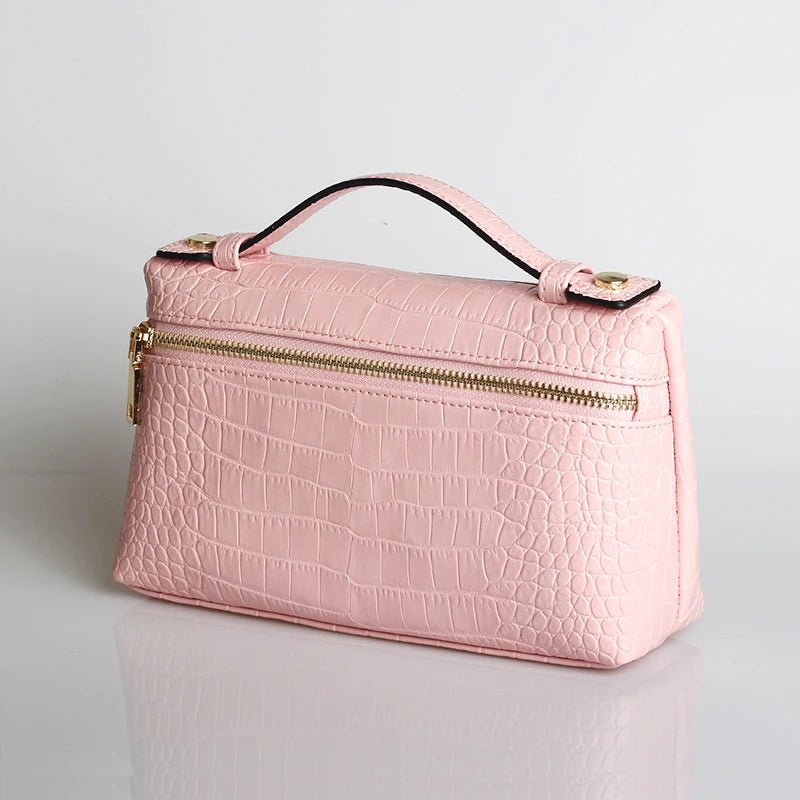 Minerva Crocodile Pattern Clutch Bag