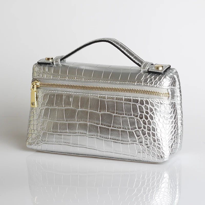 Minerva Crocodile Pattern Clutch Bag
