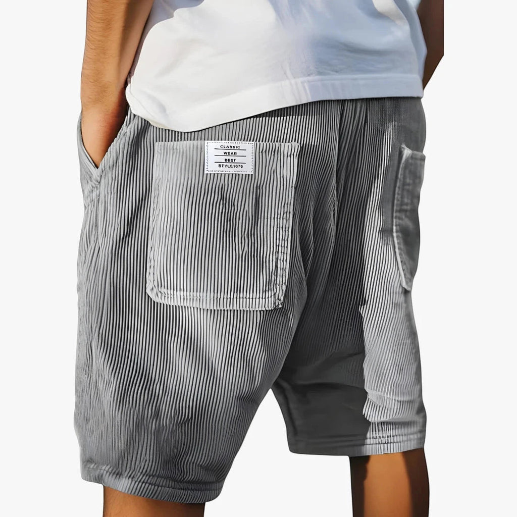 Urban Style | Men's Cargo Shorts with Knee Length & Multi-Pockets | Relaxed Fit for Effortless Street Style
