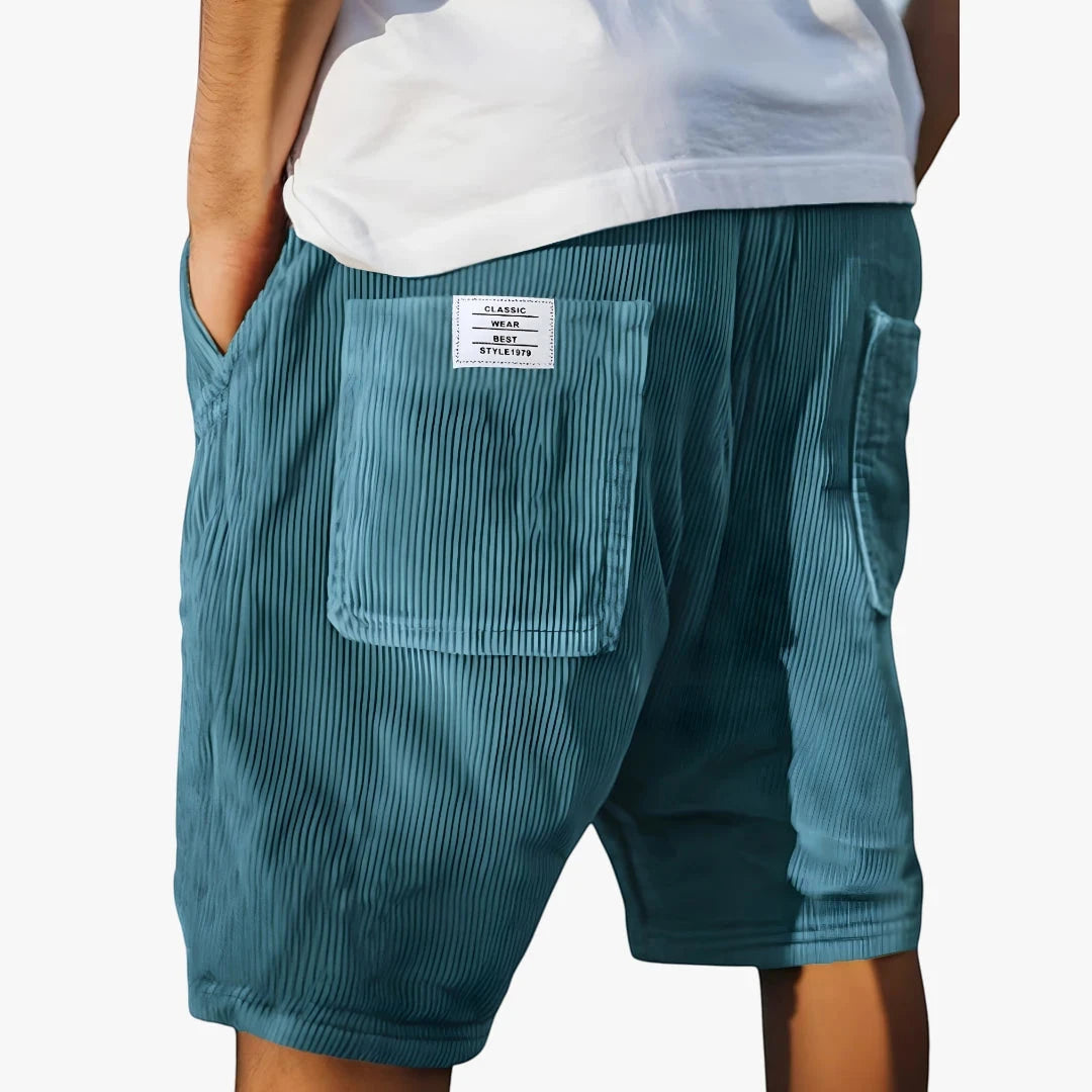 Urban Style | Men's Cargo Shorts with Knee Length & Multi-Pockets | Relaxed Fit for Effortless Street Style