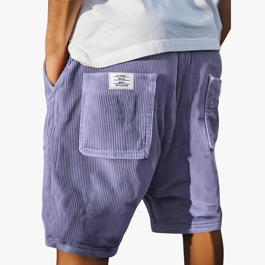 Urban Style | Men's Cargo Shorts with Knee Length & Multi-Pockets | Relaxed Fit for Effortless Street Style