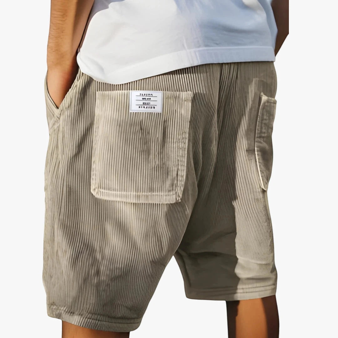 Urban Style | Men's Cargo Shorts with Knee Length & Multi-Pockets | Relaxed Fit for Effortless Street Style