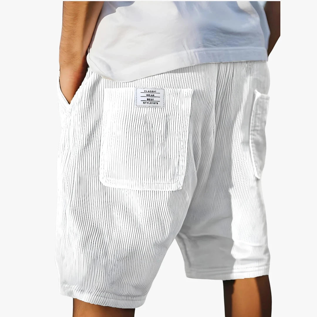 Urban Style | Men's Cargo Shorts with Knee Length & Multi-Pockets | Relaxed Fit for Effortless Street Style