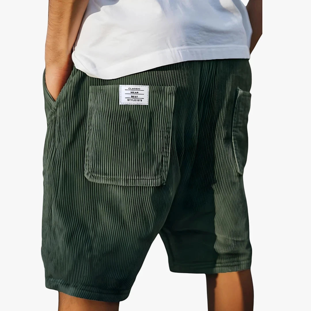 Urban Style | Men's Cargo Shorts with Knee Length & Multi-Pockets | Relaxed Fit for Effortless Street Style