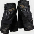 Utility Gear | Men's Camo Cargo Shorts with Multi-Pocket Design | High Waisted Fit for Outdoor Adventures